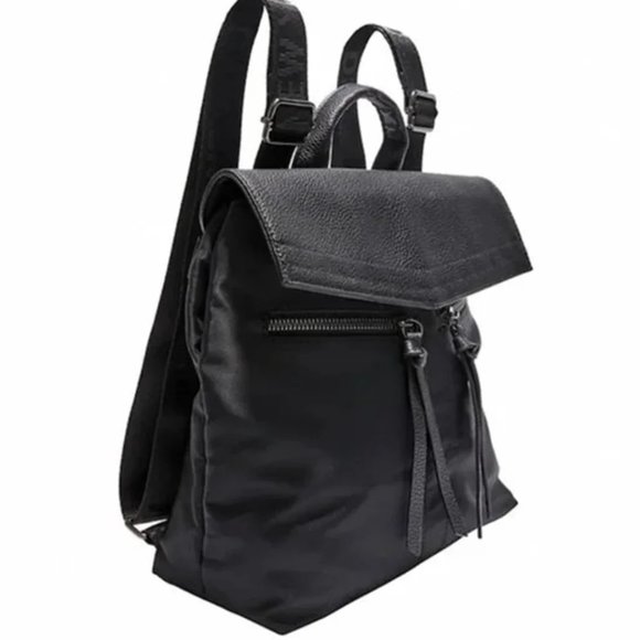 Botkier New York Nylon Backpack - Black - 9 x 11 x 3.5” - Picture 2 of 11